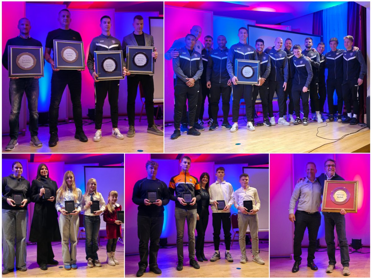 Dodijeljene nagrade najuspješnijim sportašima, klubovima i sportskim djelatnicima za 2025. godinu