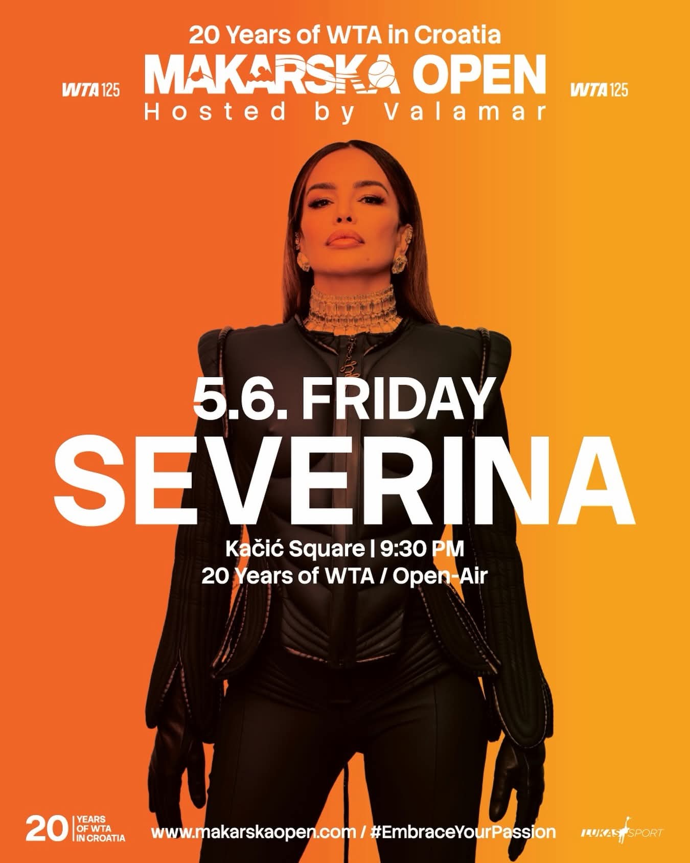 Večeras na Kačićevom trgu koncert Severine
